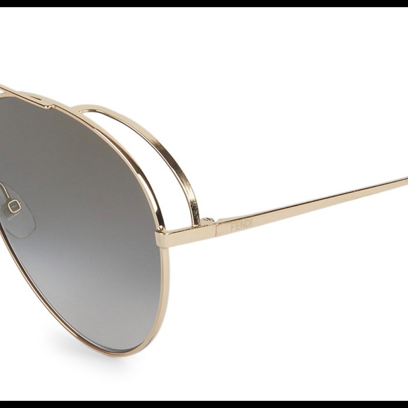 FENDI 52mm Aviator Sunglasses FF0286 - Picture 3 of 5
